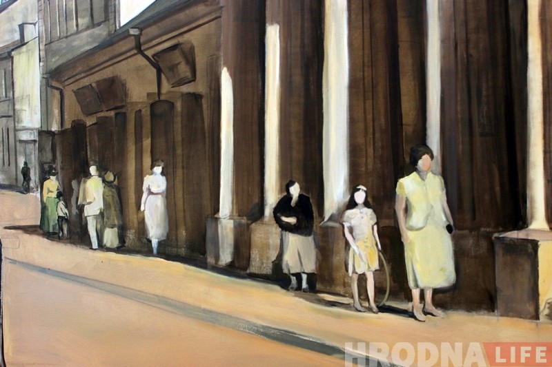 У двары гандлёвага цэнтра ABC з'явіўся вялікі малюнак з відамі старога Гродна У двары гандлёвага цэнтра ABC з'явіўся вялікі малюнак з відамі старога Гродна