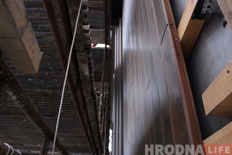 Рамонт Каложы: абшыўка сцяны на 75% ужо гатовая Рамонт Каложы: абшыўка сцяны на 75% ужо гатовая