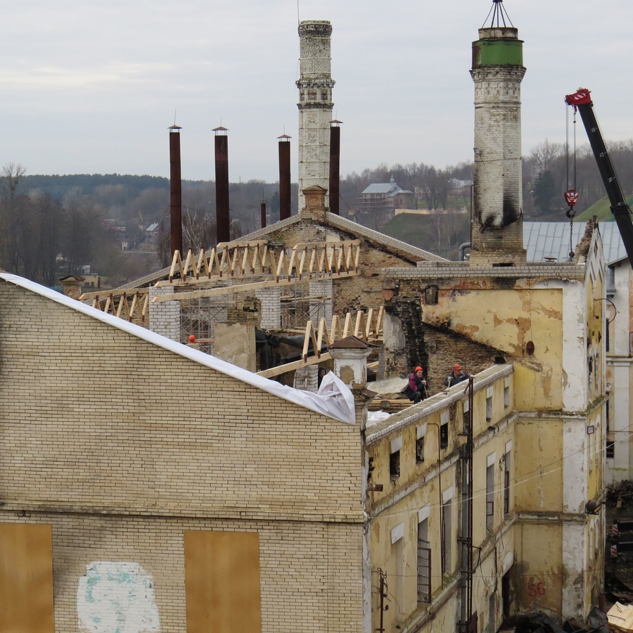 Будет, как прежний: в Гродно начали восстанавливать после пожара старинный пивзавод