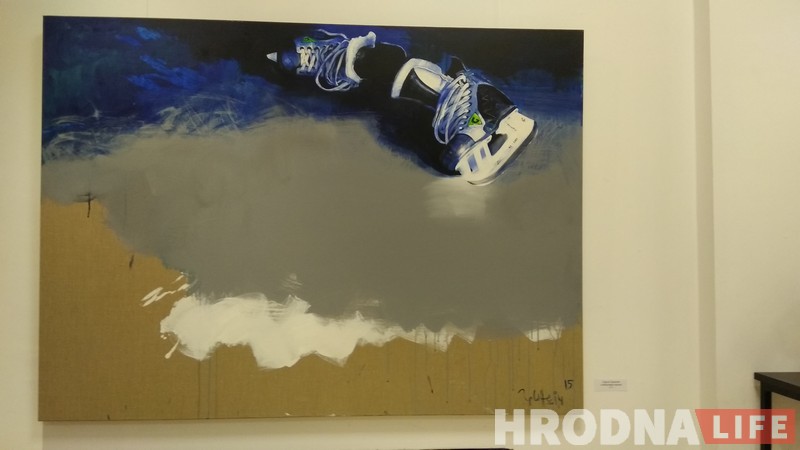 Першы снег і адкінутыя канькі. Мастакі Гродзеншчыны адкрылі калядную выставу