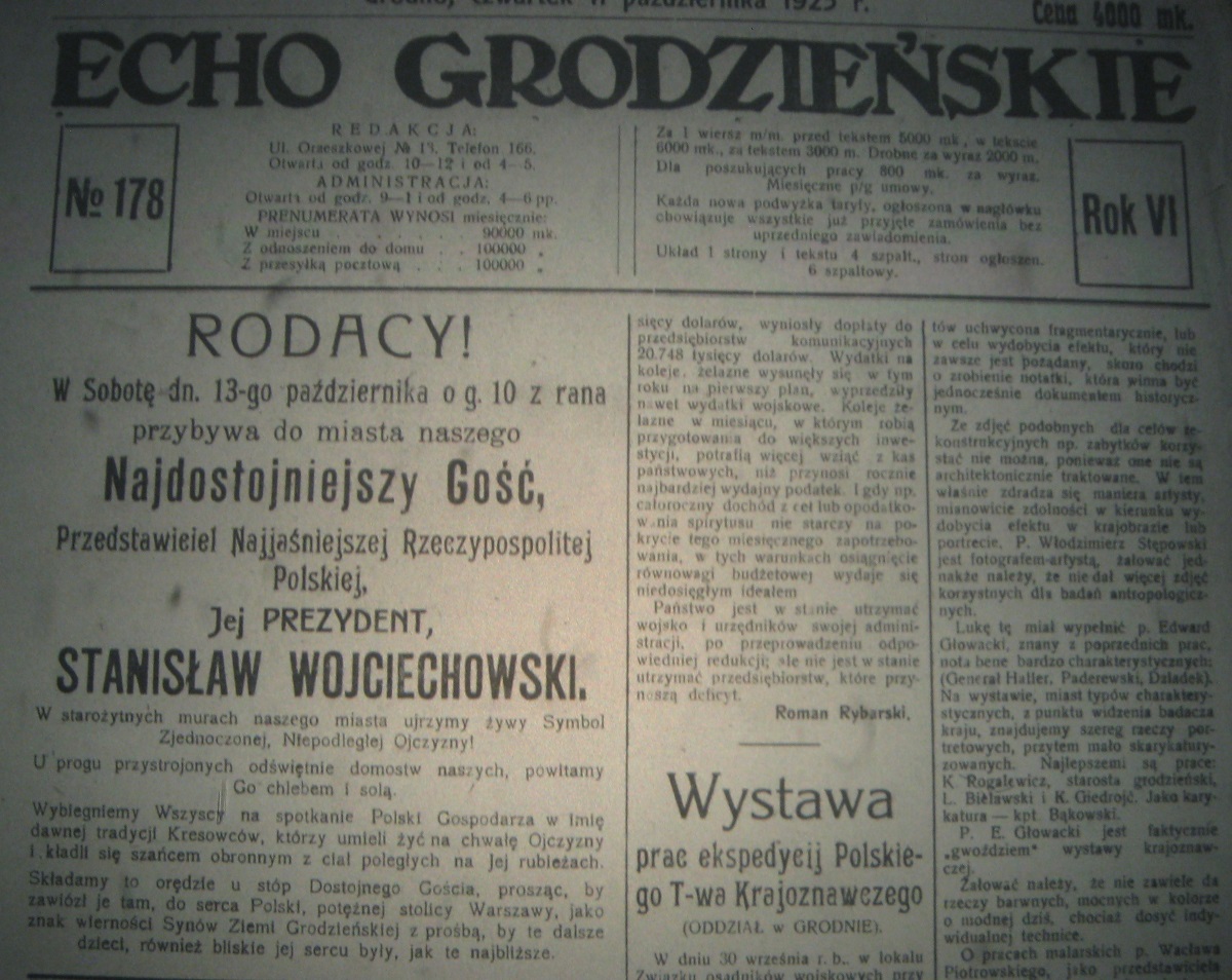 У Гродна едзе Пан Прэзідэнт. Не той, што вы падумалі