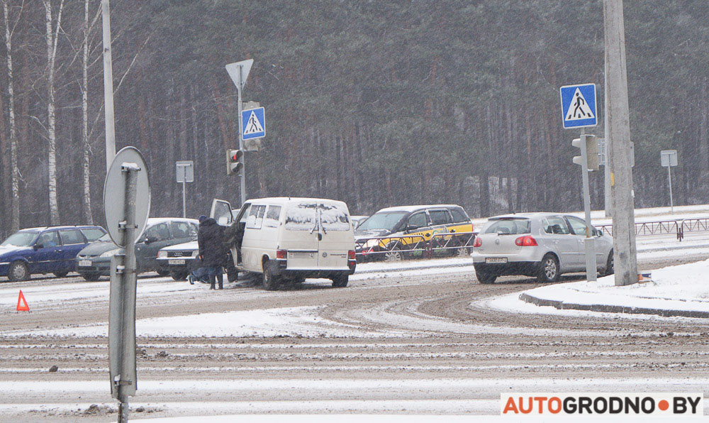У Гродне выпаў снег: рэпартаж з першага ДТЗ