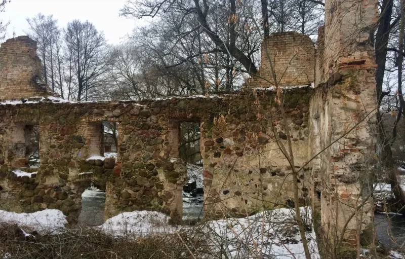 Мельница в Лососно в 2017 году