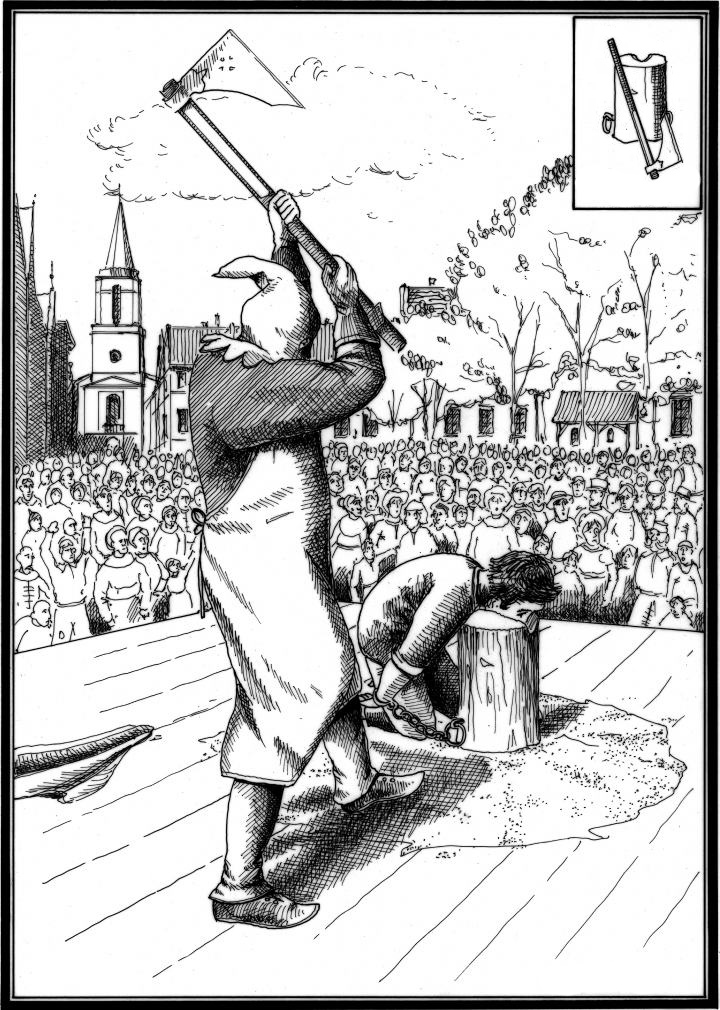 Рубілі на кавалкі, саджалі на кол і проста вешалі. Як каралі смерцю ў Гродне ў даўнія часы