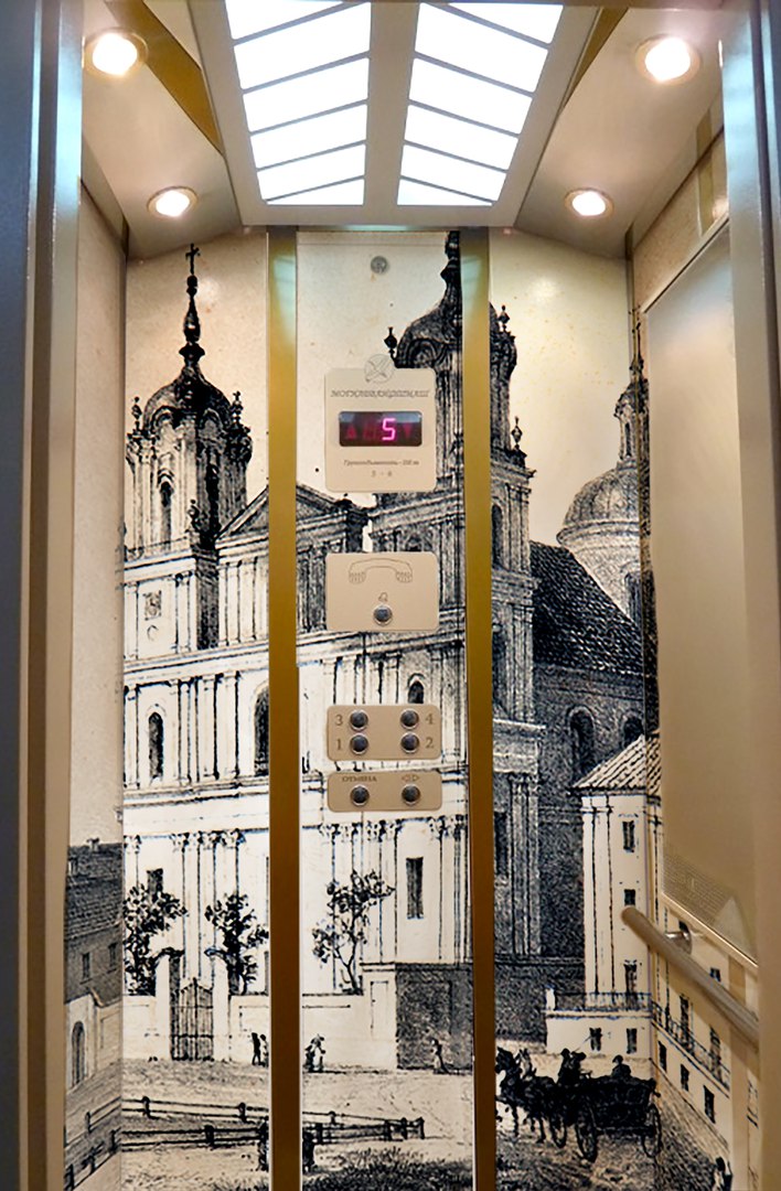 Мінчукі распрацавалі макет для ліфта з выявай Фарнага касцёла