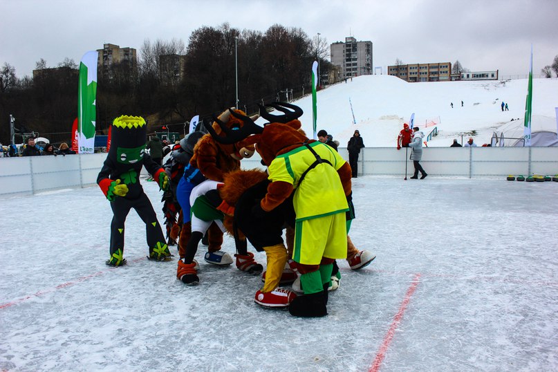 Талісман гродзенскага "Нёмана" Губі выступіў на літоўскім фестывалі: вясёлыя фоты
