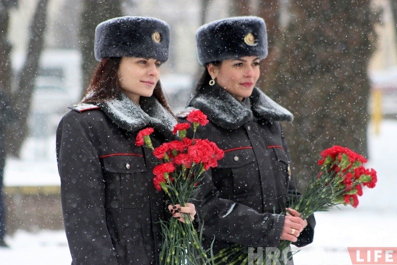 ФОТА: Марш міліцыі па вуліцах Гродна ў снегапад ФОТА: Марш міліцыі па вуліцах Гродна ў снегапад
