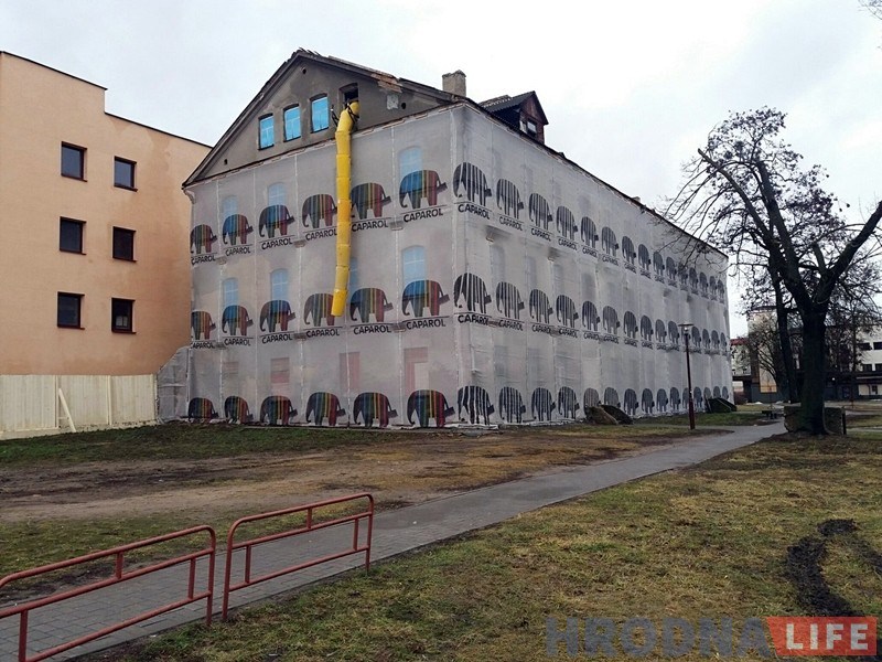 Фотафакт: Сямашка паказаў свой новы аб'ект у цэнтры Гродна