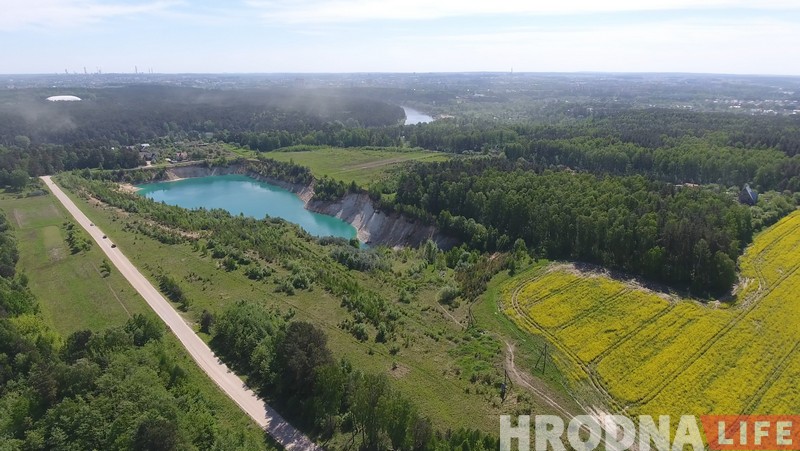 Раёны. Кварталы: Жахліва прыгожыя. Як выглядаюць гродзенскія кар'еры з вышыні (+відэа з дрона)