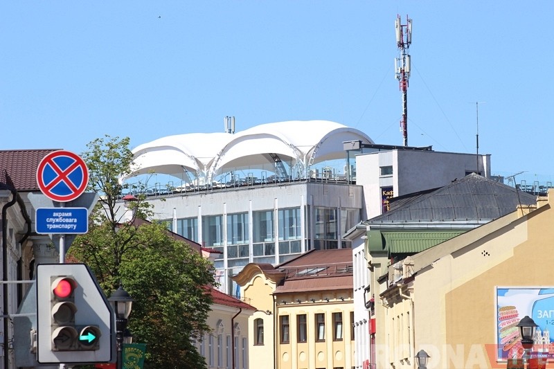 Спяшайцеся пабачыць! Назіральную пляцоўку на даху «Нёмана» адкрылі на тры дні Спяшайцеся пабачыць! Назіральную пляцоўку на даху «Нёмана» адкрылі на тры дні