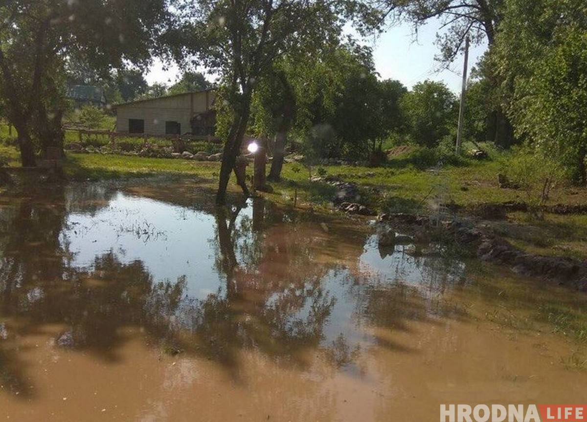 “Панікую, калі ў прагнозе навальніца”. Вёску Рагачы рэгулярна залівае, бо калгас засыпаў вадаадвод
