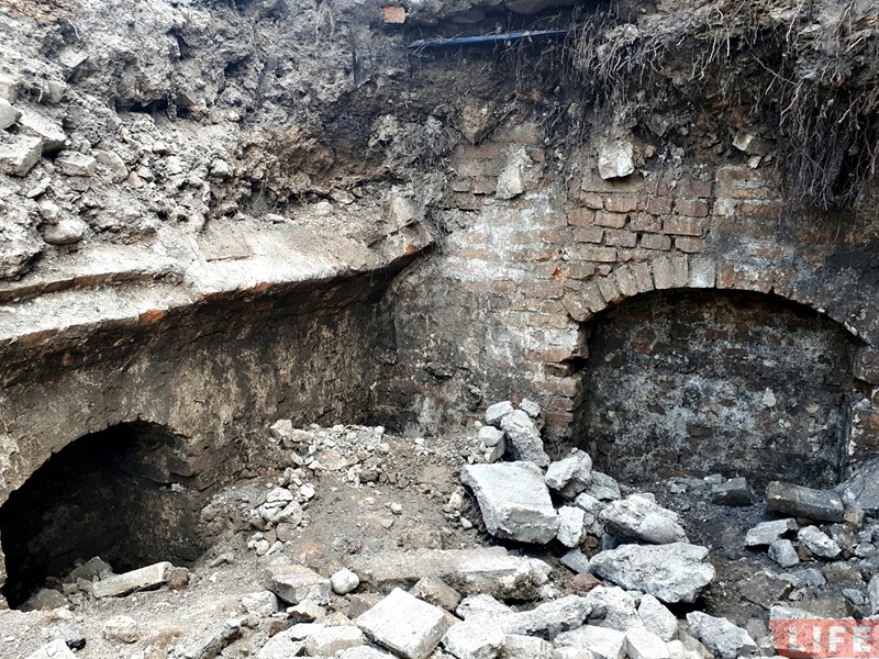 На вуліцы Найдуса адкапалі падвалы 19 стагоддзя