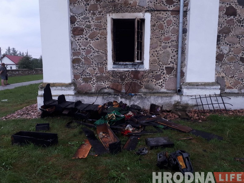 У Гожы пад Гродна гарэў касцёл