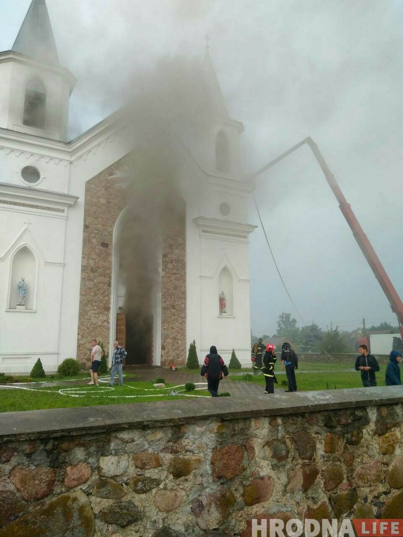 У Гожы пад Гродна гарэў касцёл