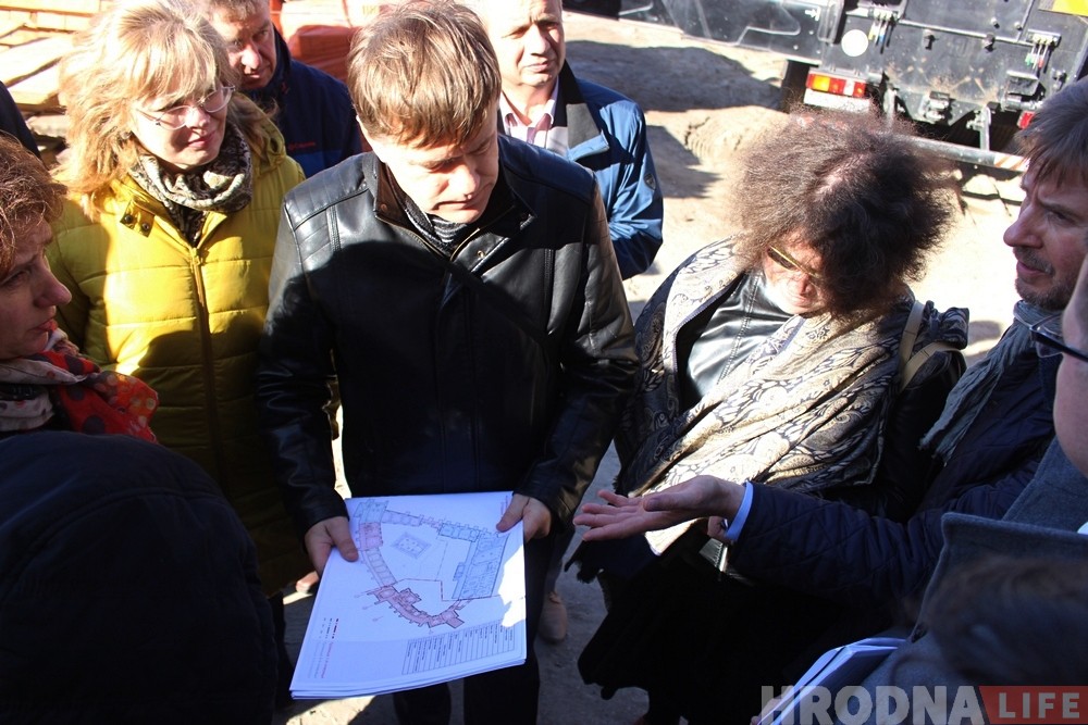 Польскія эксперты прыехалі знаёміцца ​​з рэканструкцыяй Старога замка ў Гродне