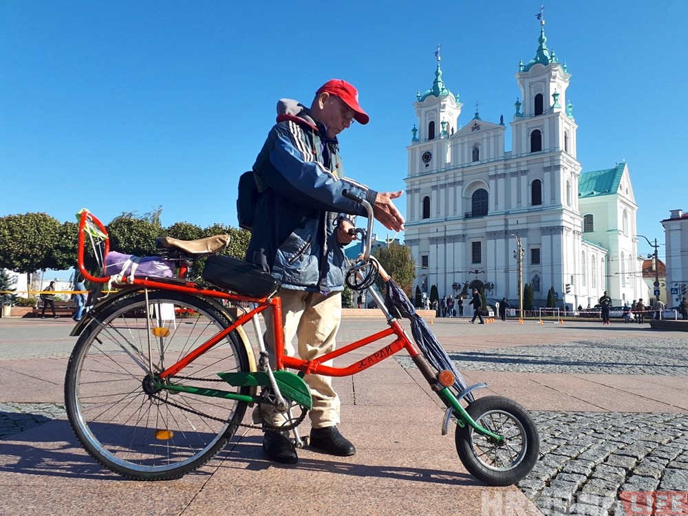Гродзенец зварыў у гаражы ровар-гібрыд і 9 гадоў катаецца на ім