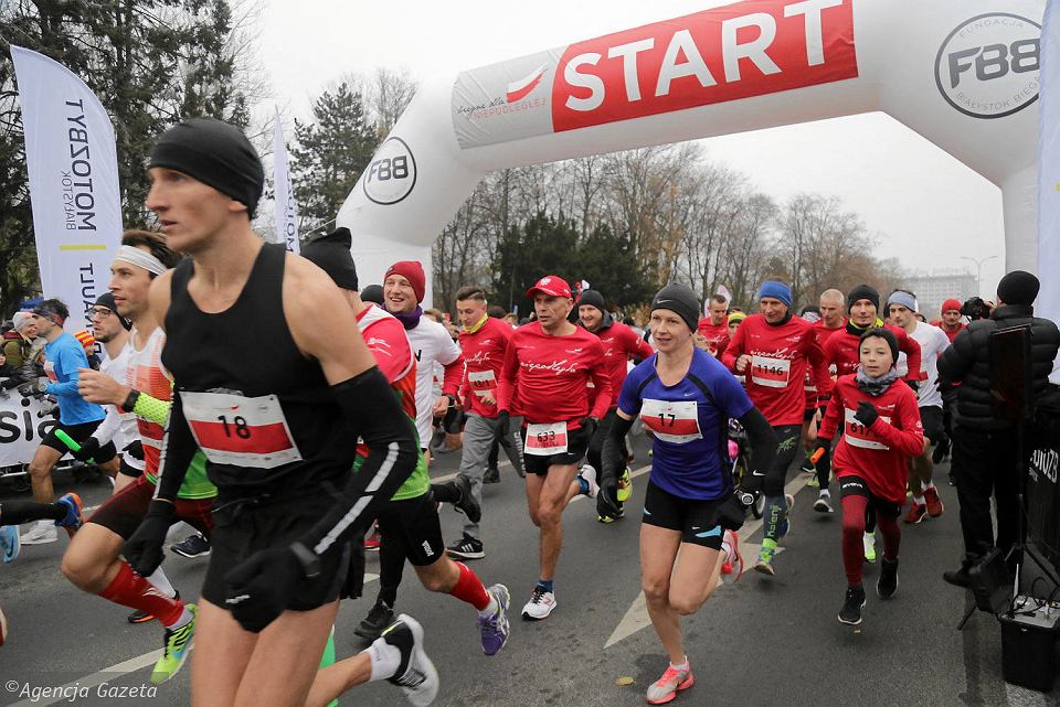 Гродзенцы сталі найлепшымі на Бегу незалежнасці ў Беластоку