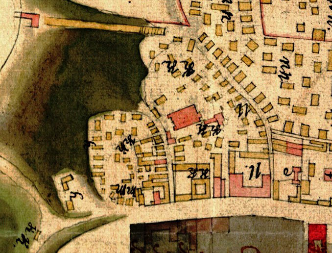 Школьны двор: як выглядаў старадаўні квартал, які знішчылі пасля вайны