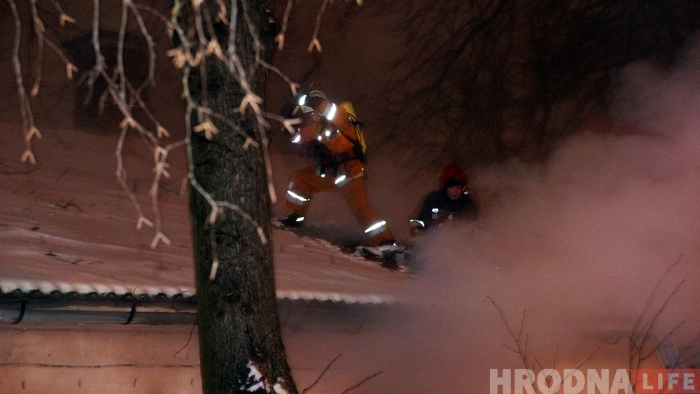 У Гродне гарэў будынак дырэкцыі камбіната "Мастацтва"