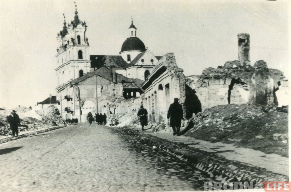 Смотрите, как выглядел центр Гродно во время Второй мировой (редкие фото)
