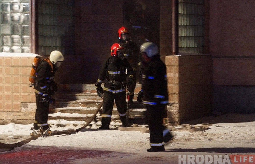 У Гродне гарэў будынак дырэкцыі камбіната "Мастацтва"