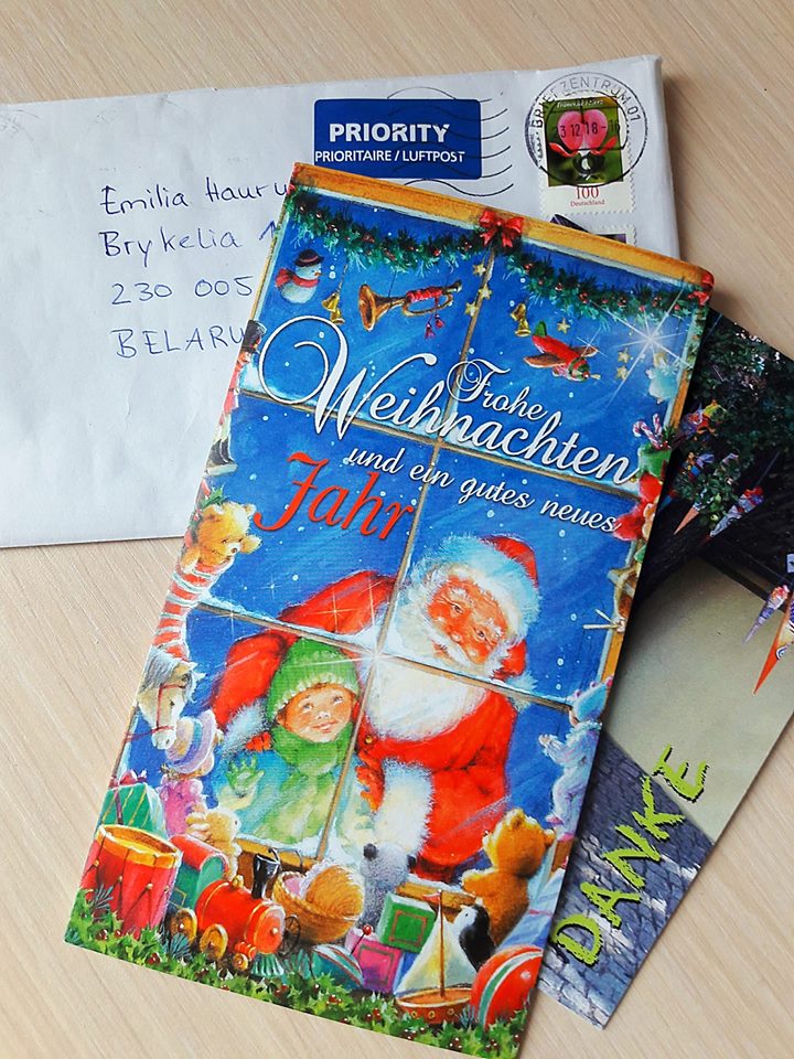 Гродзенка лістуецца з нямецкім хлопчыкам. Яго ліст прыляцеў у Астравецкі раён на шарыку