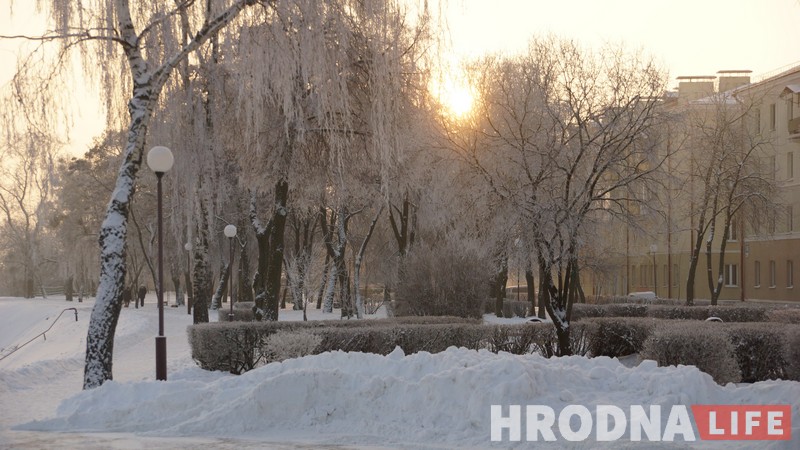 Глядзіце, як выглядае сапраўдны зімовы Гродна (фота)