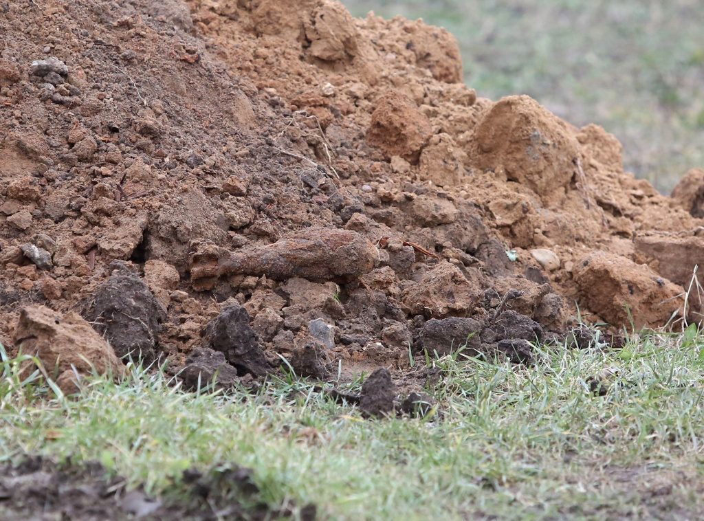Міну часоў вайны знайшлі пры пракладцы камунікацый у Гродне