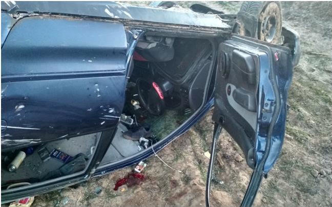 Пад Свіслаччу бяспраўнік перавярнуўся на машыне. Ён у рэанімацыі