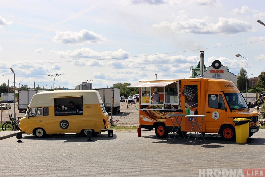 Усе фудтракі Гродна могуць пераехаць на Леванабярэжную