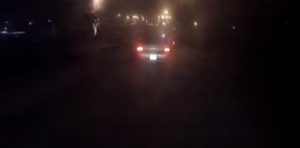 На Стары Новы год гродзенец катаўся па горадзе на машыне ў гірляндах На Стары Новы год гродзенец катаўся па горадзе на машыне ў гірляндах