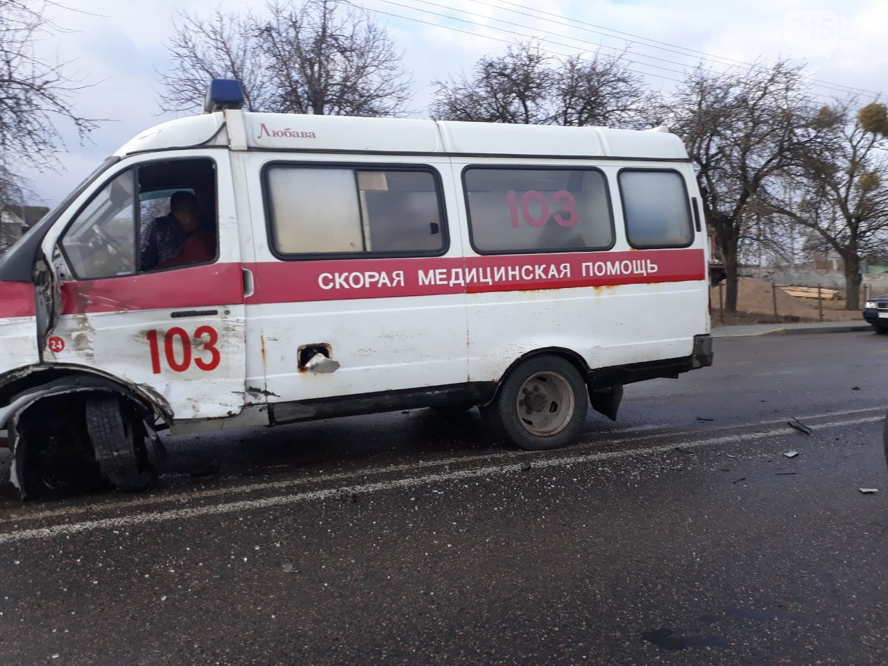 У Гродне сутыкнуліся фура і "хуткая дапамога"