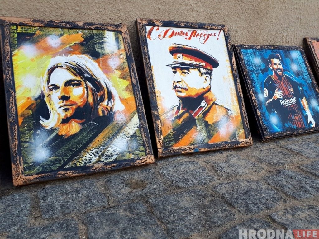 «Што хачу, тое і прадаю». На Савецкай зноў канфлікт з-за партрэта, гэтым разам - Сталіна