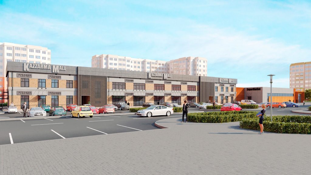 У былой казарме на Шчорса адкрыюць гандлёвы цэнтр Kazzarma Mall. Так ён будзе выглядаць