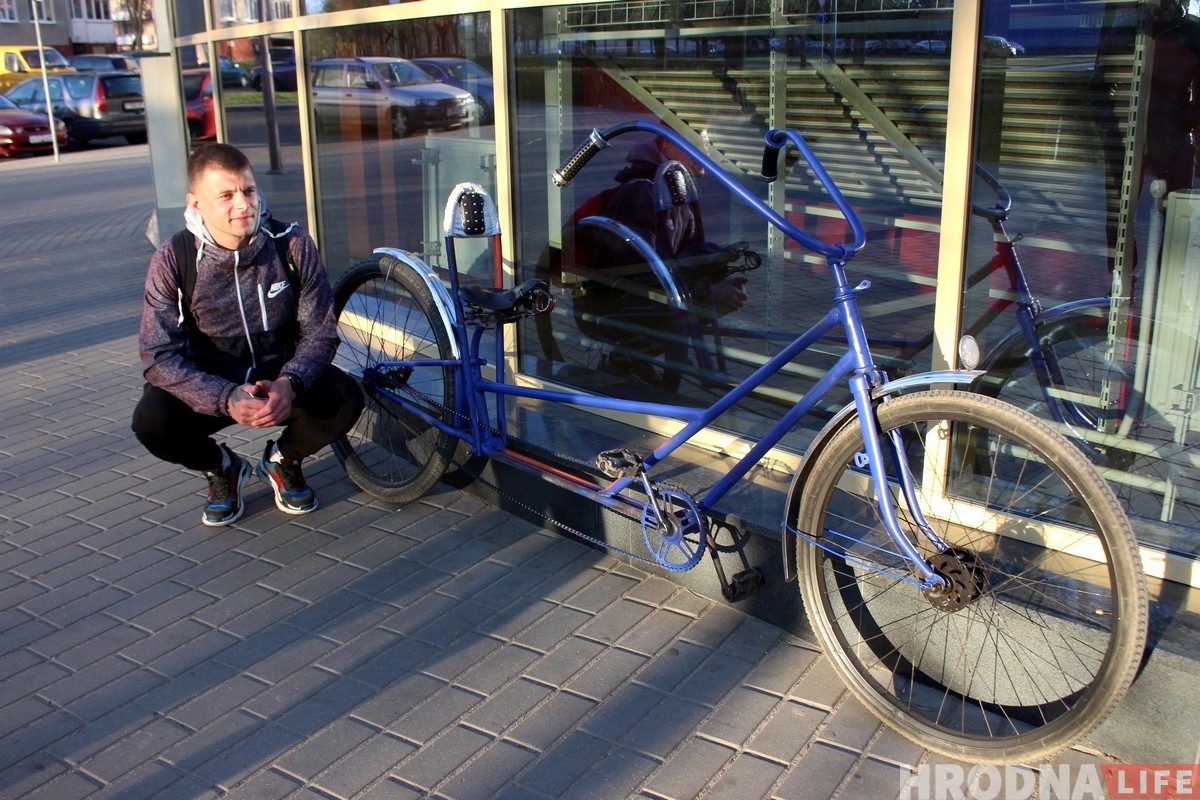 Повар из Гродно за 30 минут сделал себе необычный велосипед
