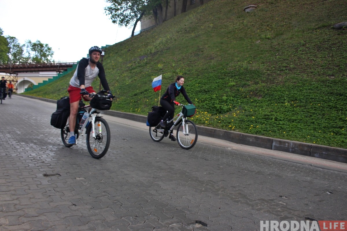 Велолюбители из Калининграда и Ольштына приехали познакомиться с Гродно и Августовским каналом