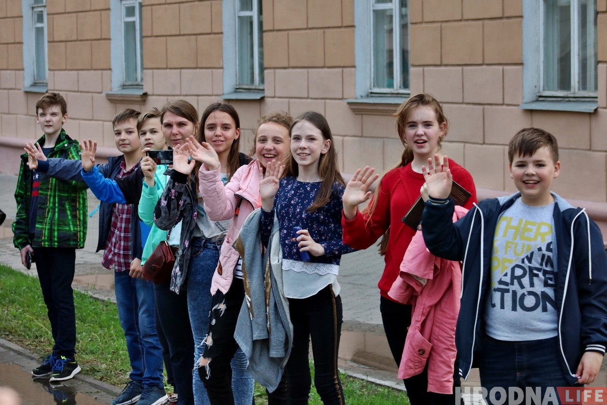 Гродна сустрэў эстафету агню "Полымя міру"