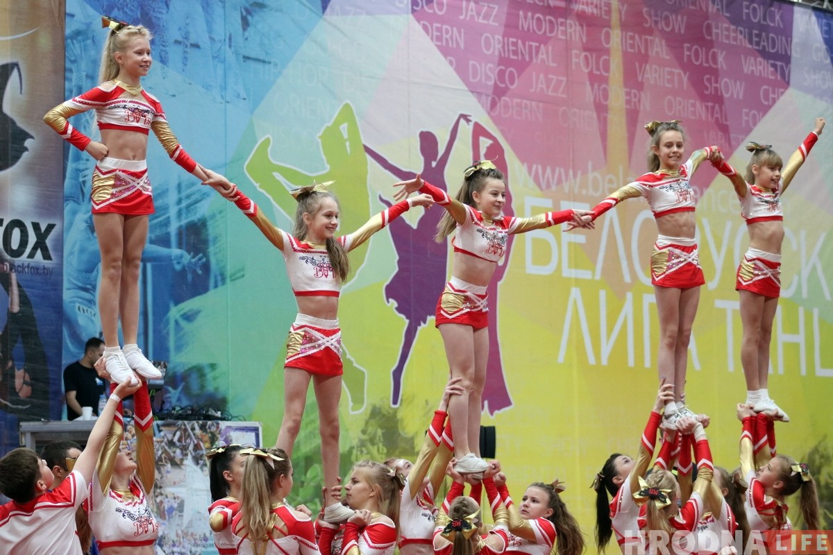 Смотрите как в Гродно проходили областные соревнования по чирлидингу 