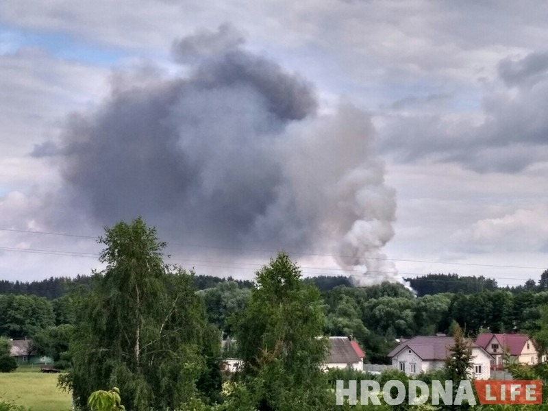 Гарэла "Экалагічная альтэрнатыва" пад Гродна. Відэа