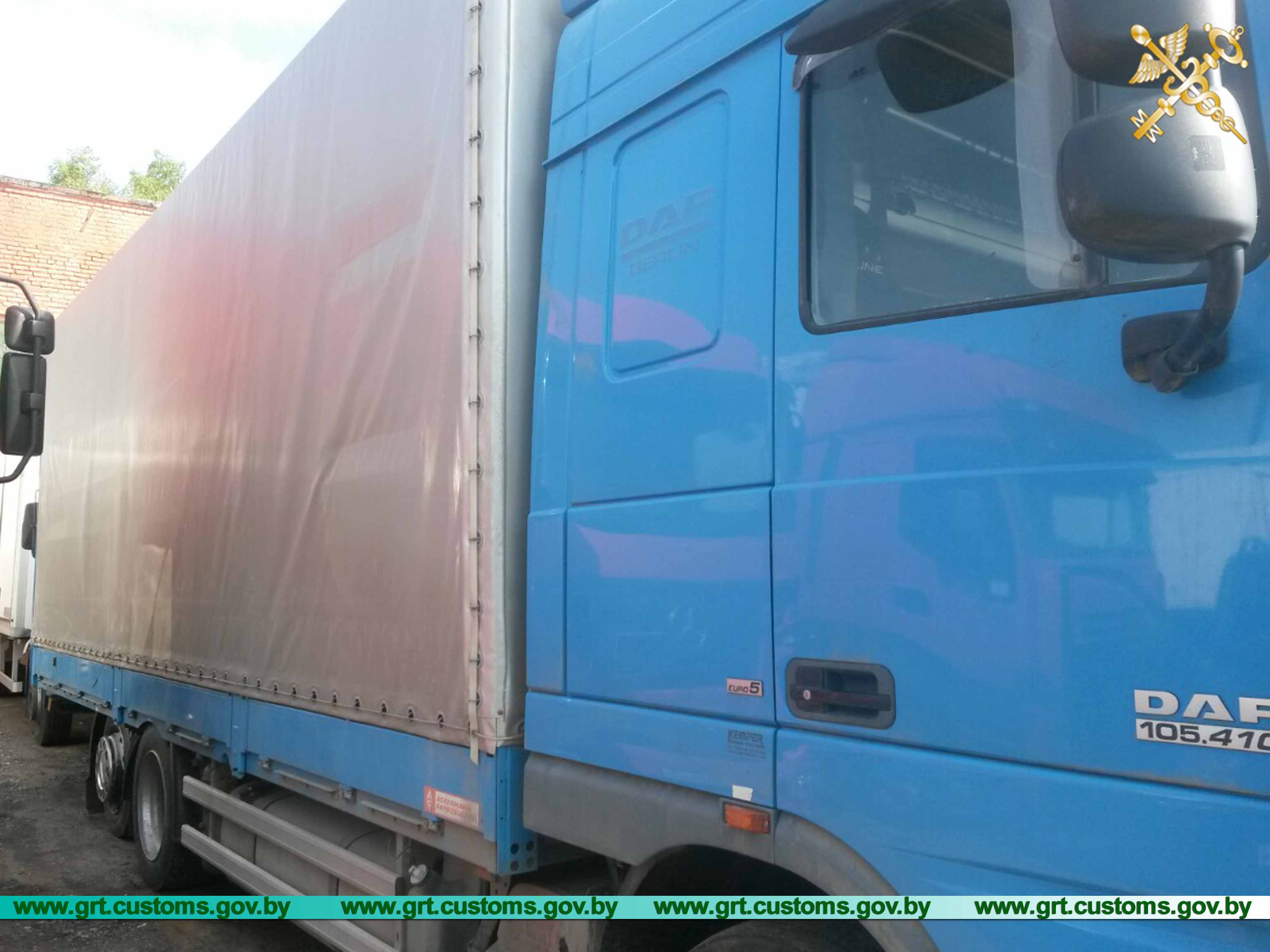 На гродненской таможне задержали грузовик