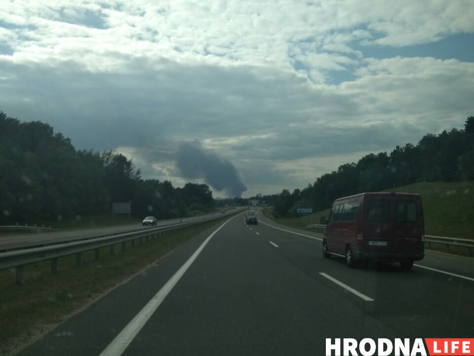 Гарэла "Экалагічная альтэрнатыва" пад Гродна. Відэа