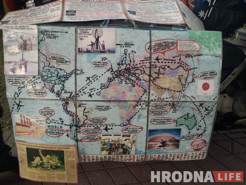 Не чуе, але кіруе байкам. 78-гадовы мотападарожнік ездзіць па свеце, каб патрапіць у Кнігу рэкордаў Гінеса