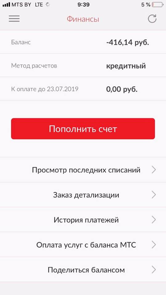 У абанентаў МТС раптам з'явіліся запазычанасці ў 5 000 рублёў. Праблема была масавая
