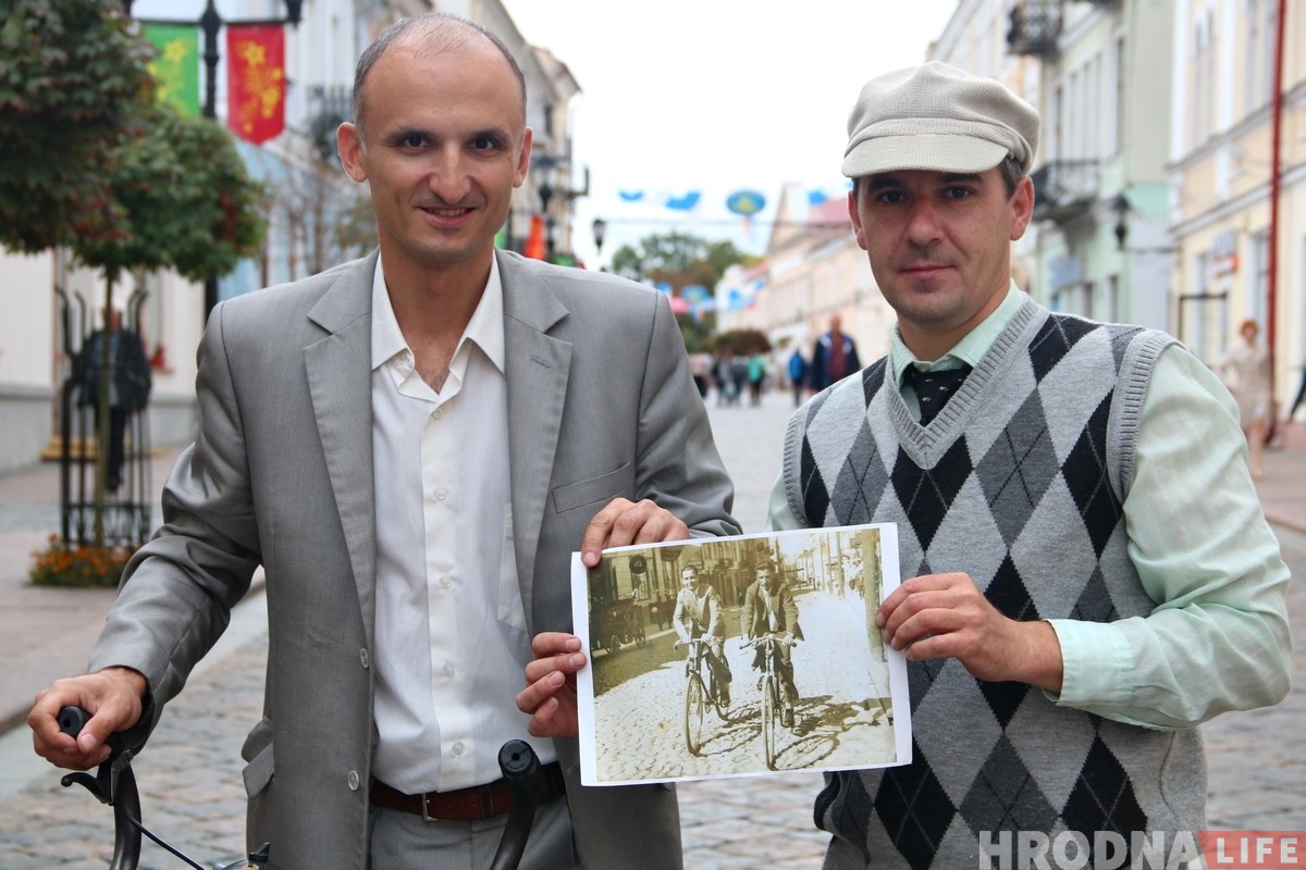«Фантастика, это же "Неман"». В центре Гродно горожанам дали протестировать довоенные велосипеды