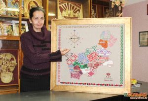 У Карэлічах стварылі карціну з аўтэнтычным арнаментам кожнага раёна