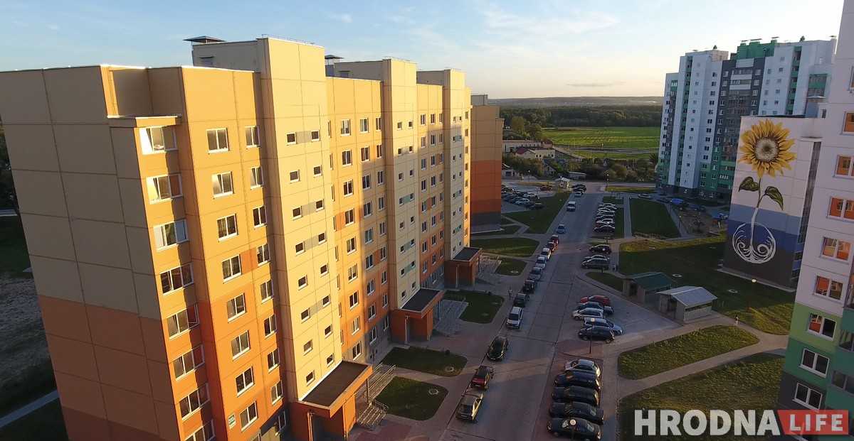 Сланечнік, валошка і мак: У Гродне «расцвітаюць» шматпавярховікі