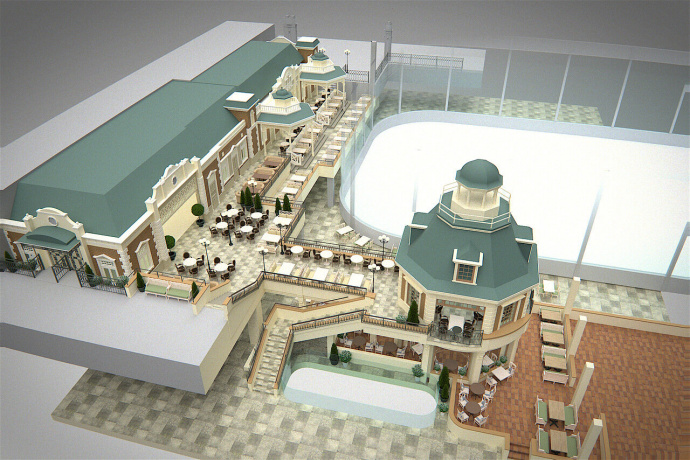 В Гродно откроют самый большой в стране фудкорт. Он будет выглядеть как средневековый город