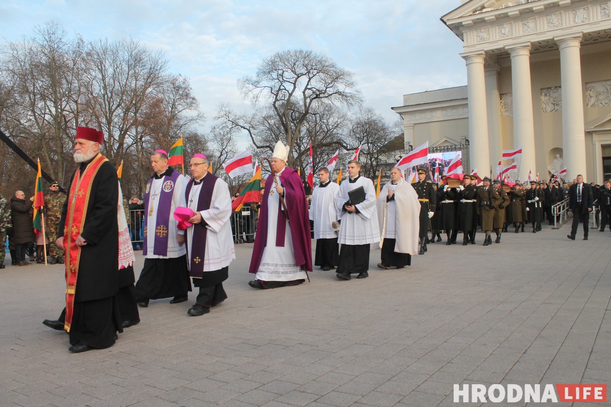 Как в Вильнюсе прошло перезахоронение Кастуся Калиновского и других повстанцев