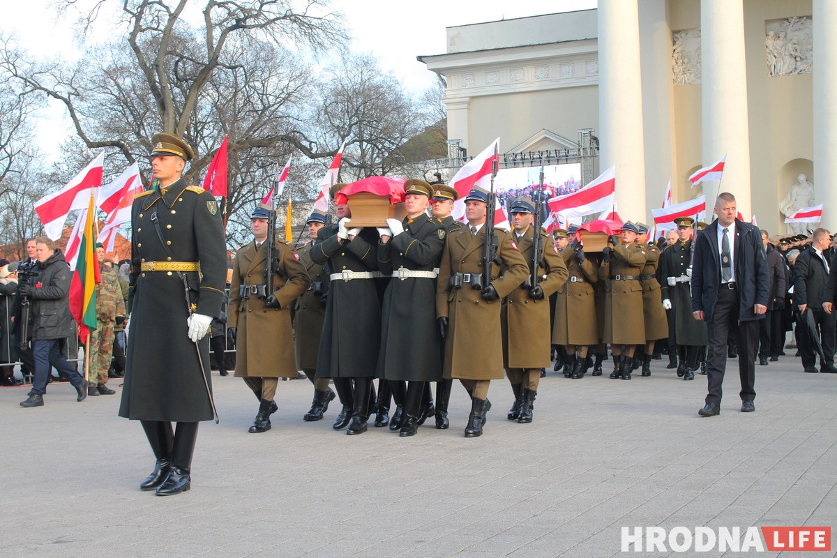 Как в Вильнюсе прошло перезахоронение Кастуся Калиновского и других повстанцев