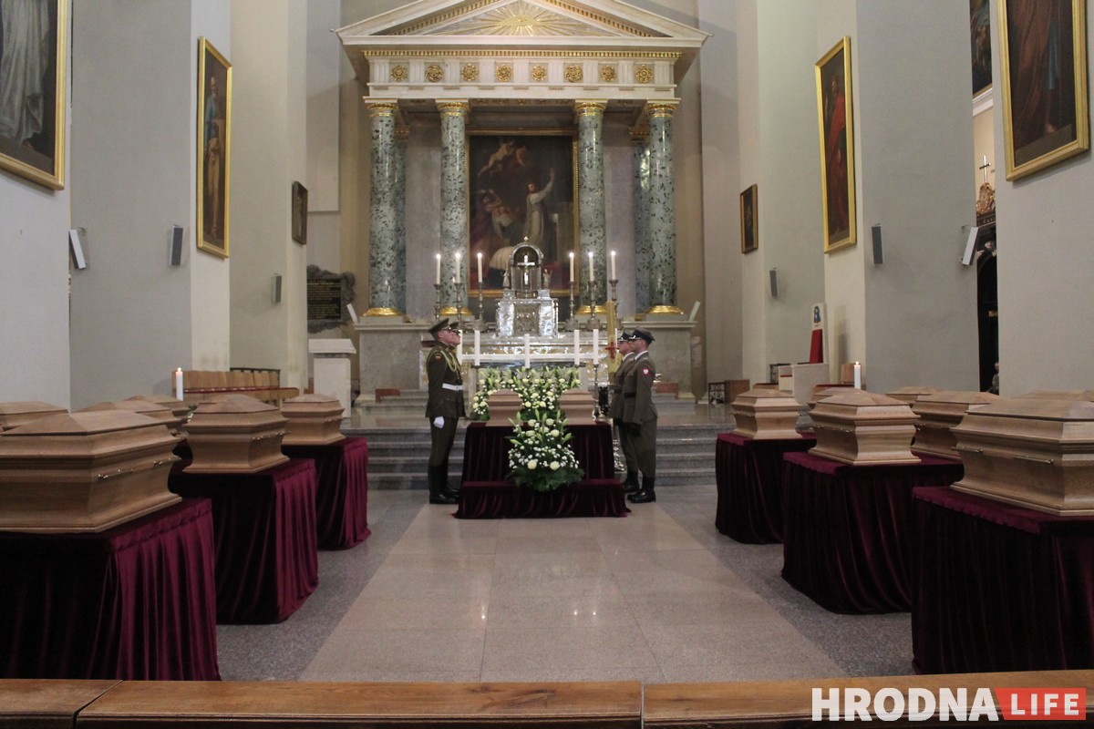 Как в Вильнюсе прошло перезахоронение Кастуся Калиновского и других повстанцев